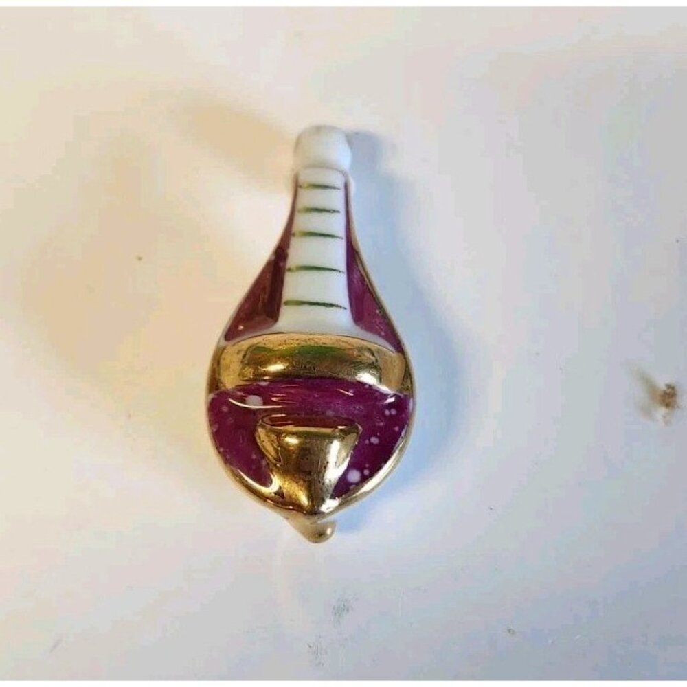 Vintage RARE  Limoges Porcelain La Reine  Miniature Cello